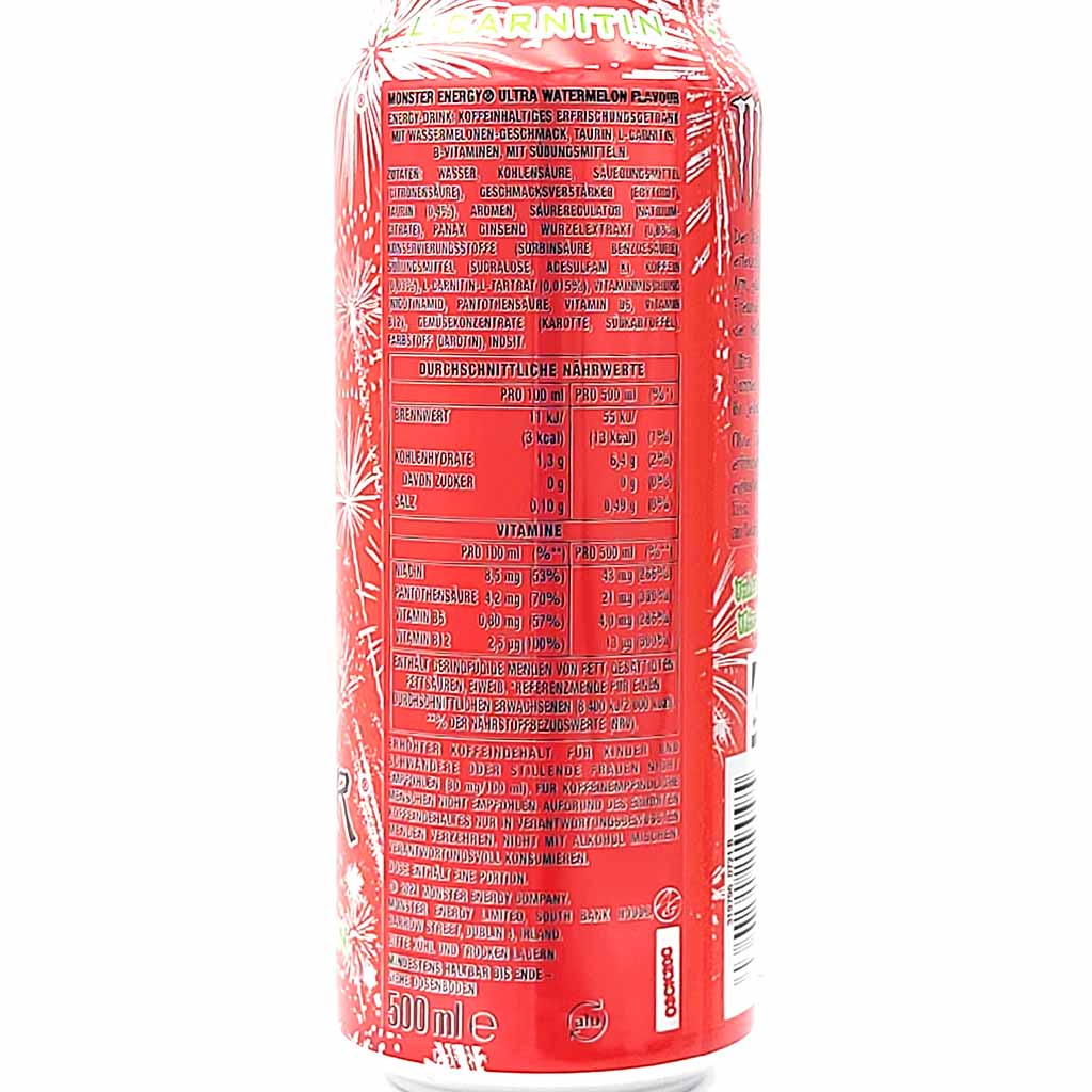 Monster Energy Ultra Watermelon Zero DOSE 500ml, 5060751219095