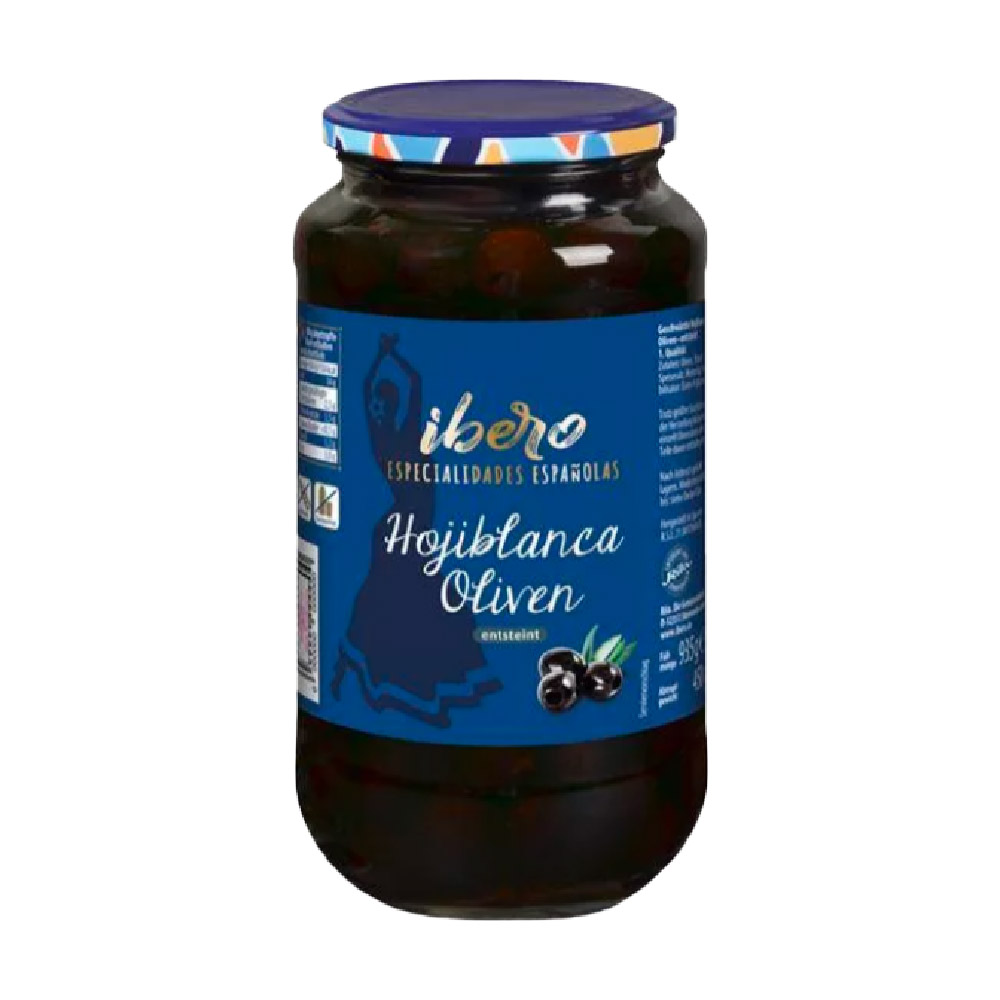 Ibero Hojiblanca Oliven entsteint 450g MHD 30.09.27