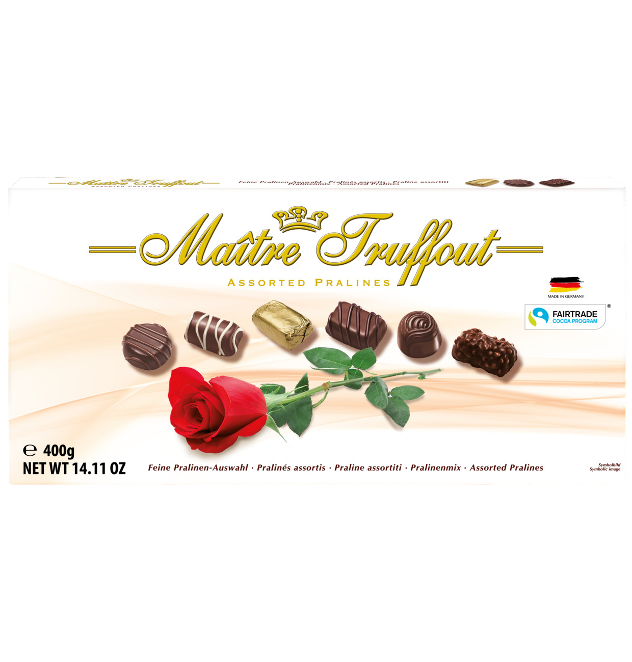 Maitre Truffout Pralinenmischung Rose 400g MHD 04.04.26