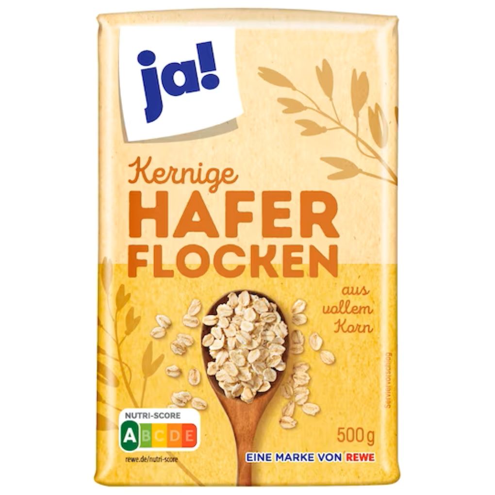 Ja! Kernige Haferflocken 500g MHD 05.05.26