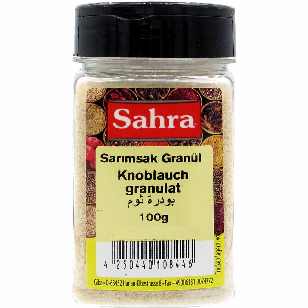 Sahra Knoblauch Granulat 100g MHD 30.06.28