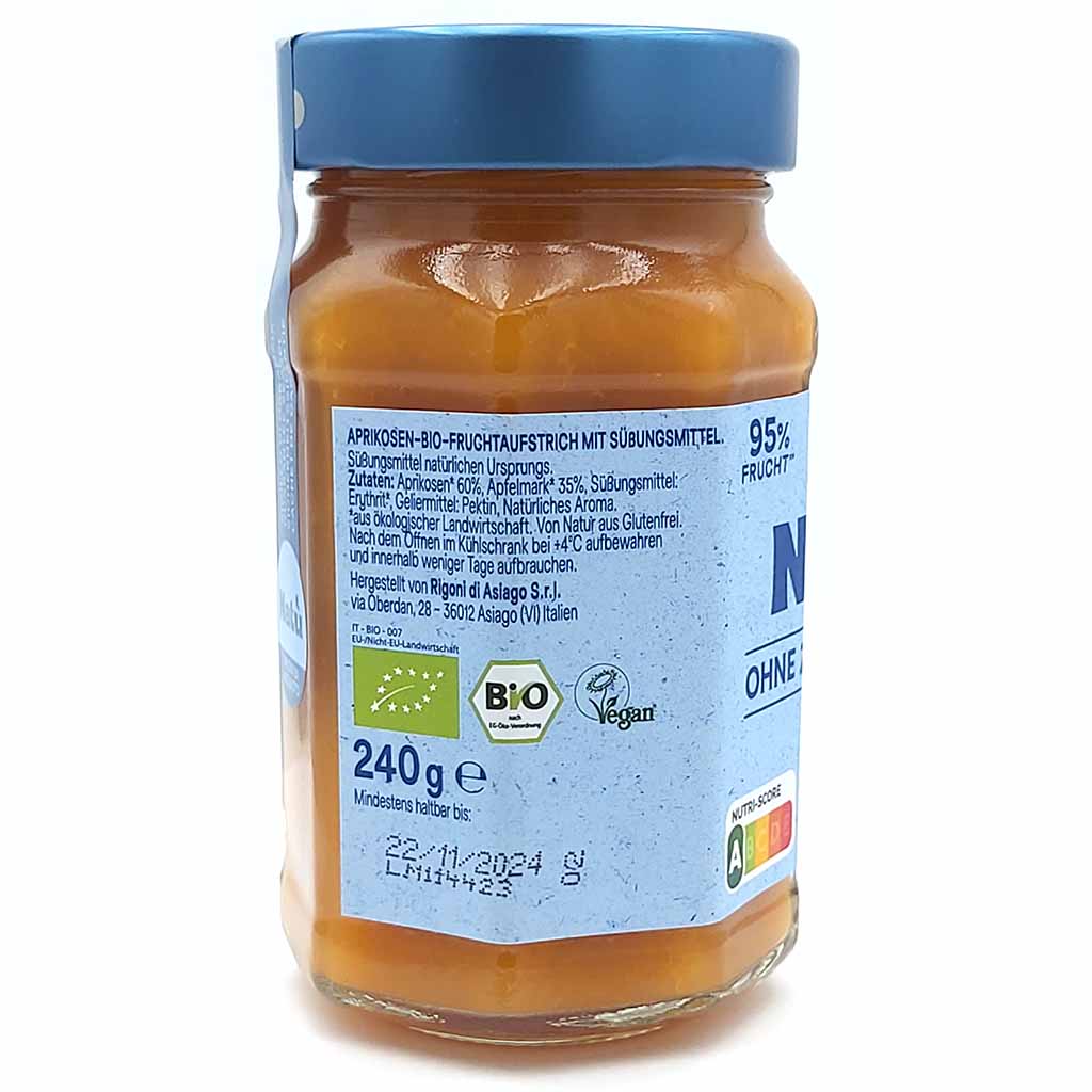 Rigoni di Asiago Natu Aprkosen BIO Aufstrich 240g