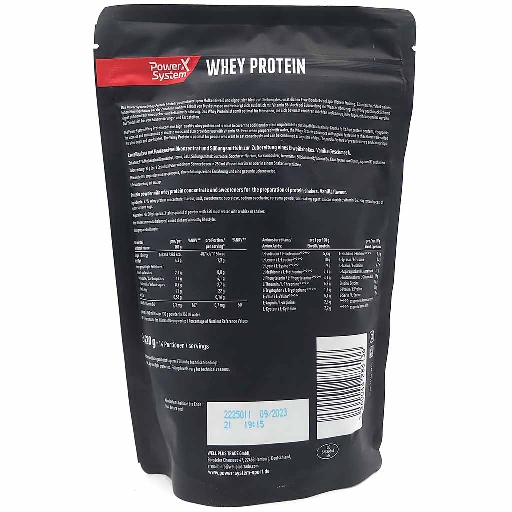 Power System Whey Protein Vanille 420g