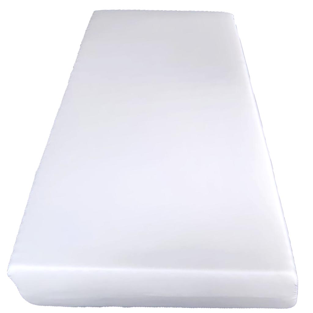 Spannbettlaken 90/100 cm x 200cm weiß Microfaser