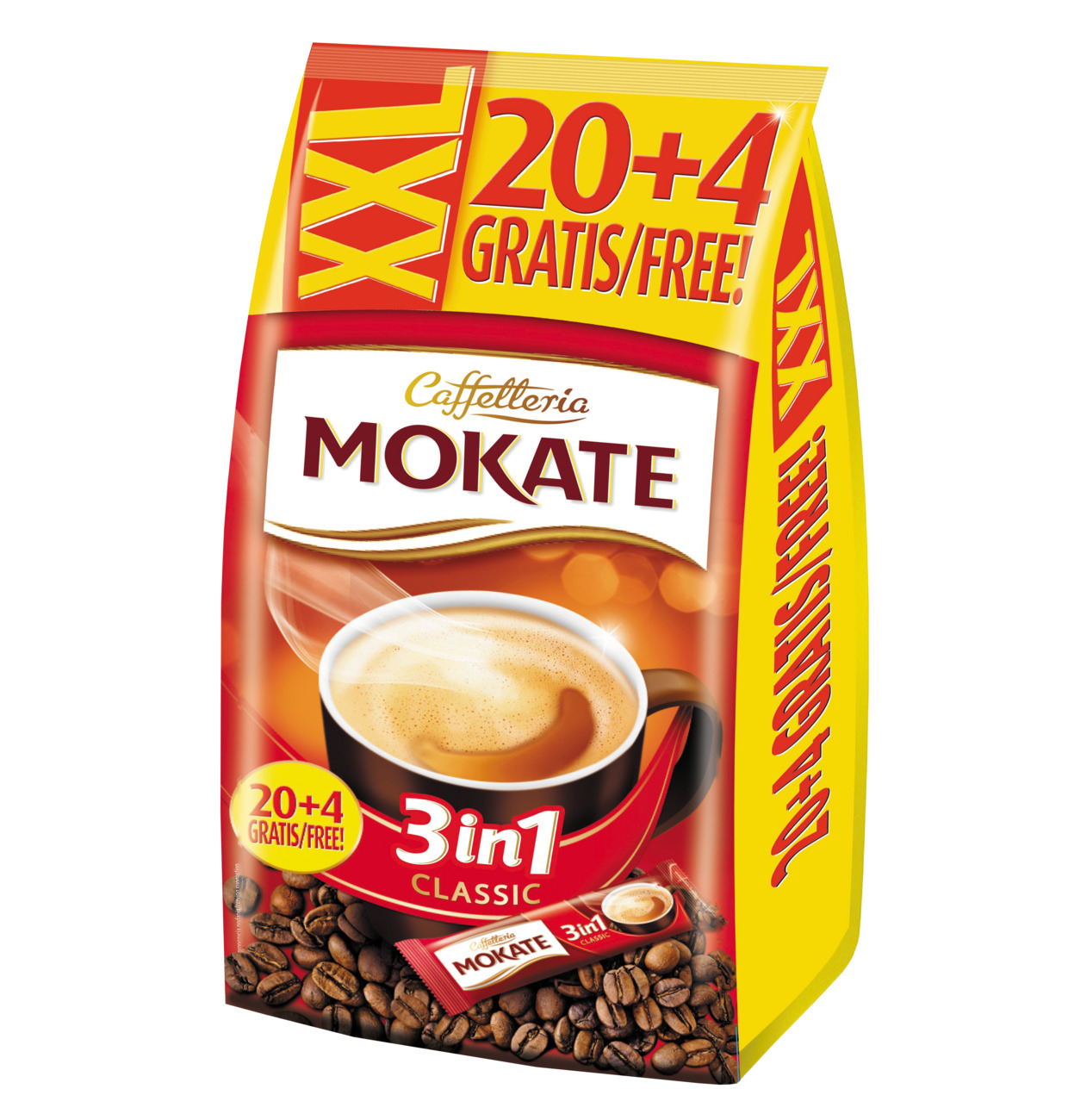 Mokate Kaffee Getränkepulver Classic 3in1 408g MHD 22.01.27