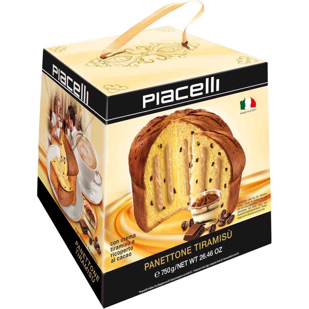 Piacelli Hefekuchen Panettone Tiramisu 750g MHD 03.05.26
