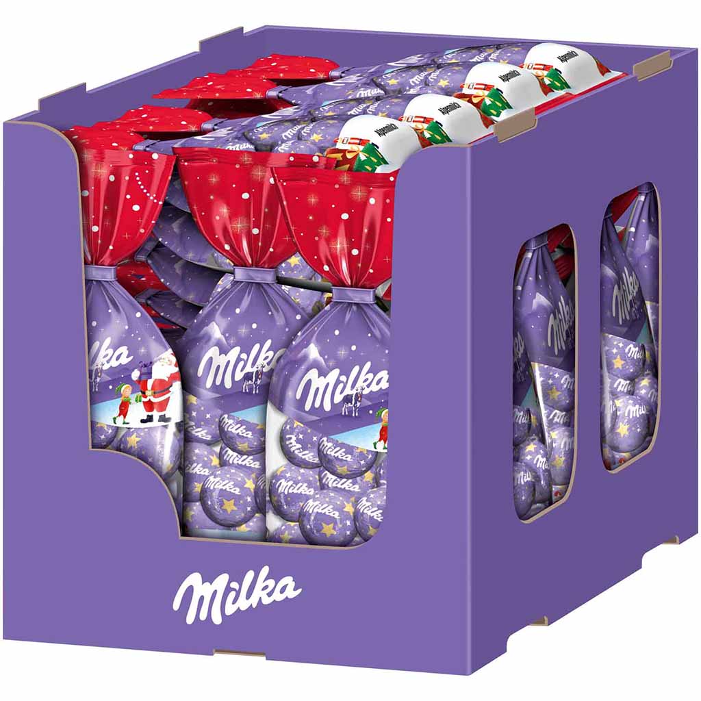 Milka Weihnachts-Kugeln Alpenmilch 100g , box, 7622210379382