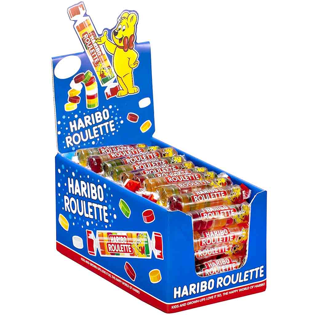 Haribo Roulette 50x25g=1250g MHD 30.08.26