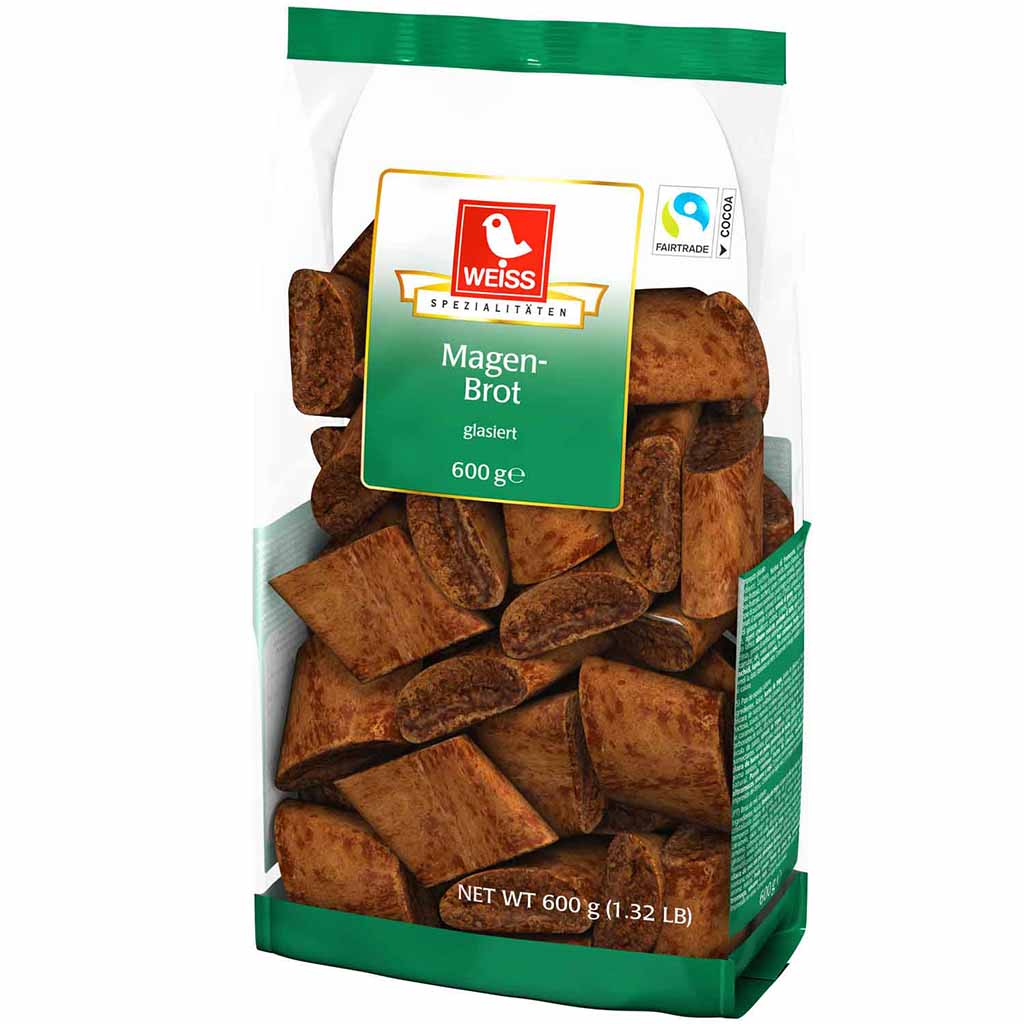 Weiss Magenbrot glasiert 600g MHD 30.04.26