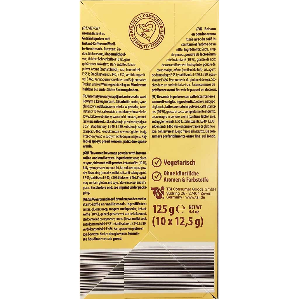 Massimo Cappuccino Vanille 10 Tassen 125g