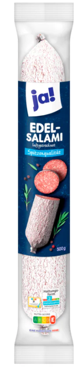 ja! Edelsalami 500g luftgetrocknet 500g MHD 21.11.25