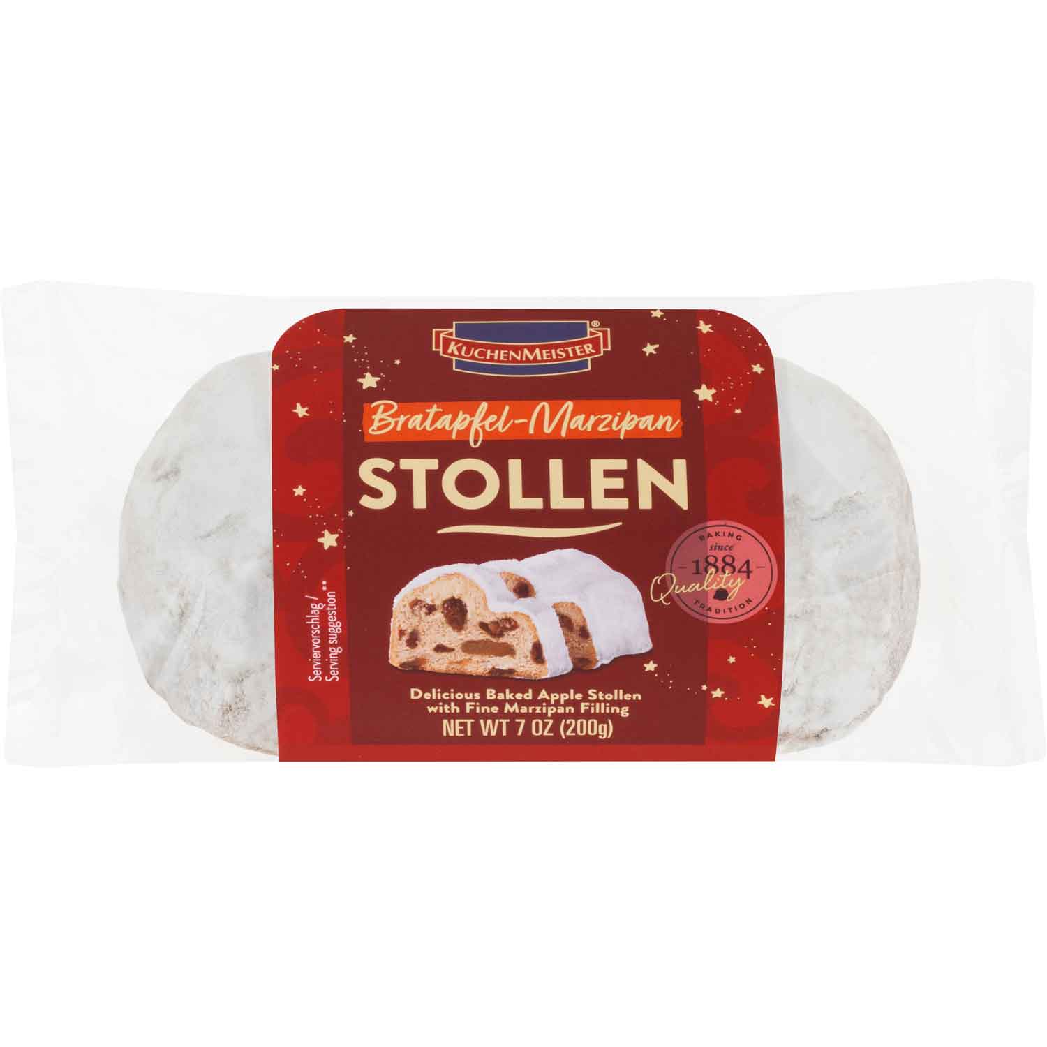 Kuchenmeister Stollen Bratapfel 200g MHD 06.03.26