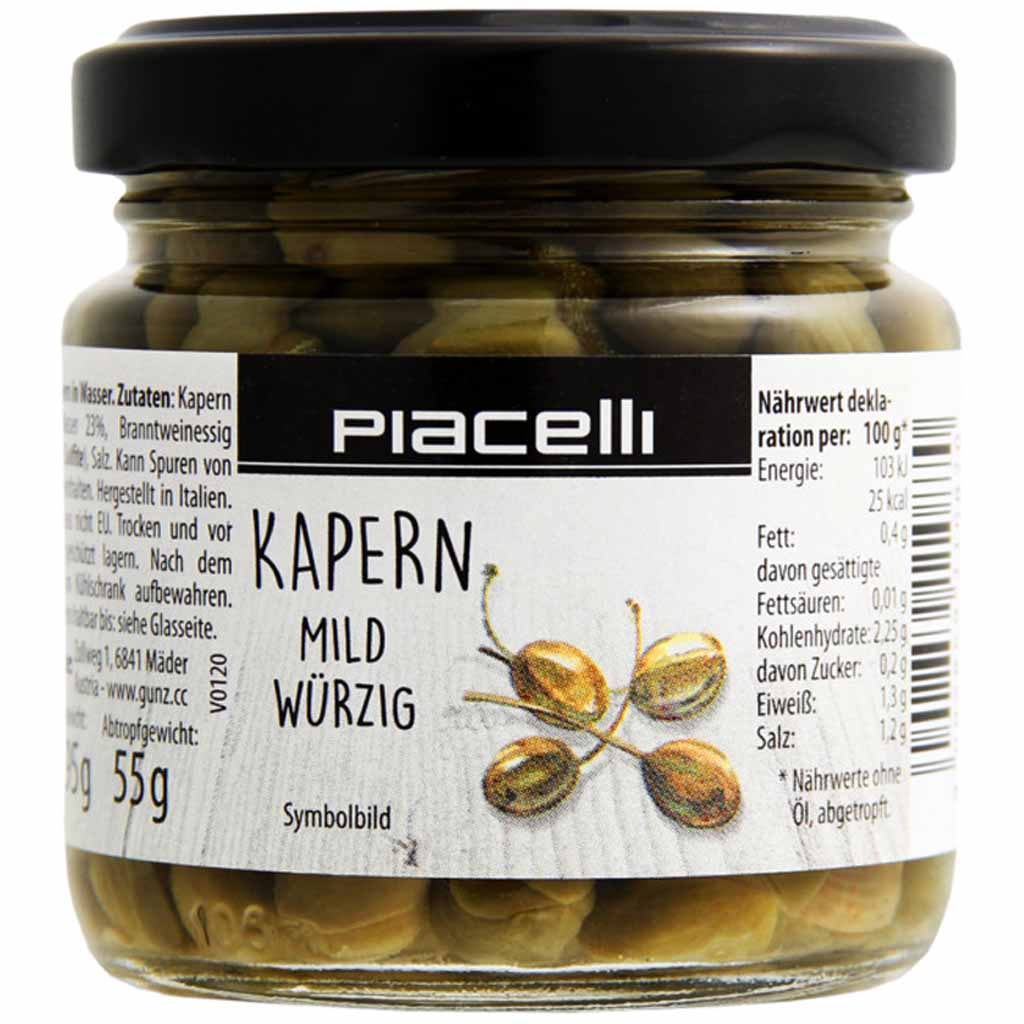 Piacelli Kapern mild-würzig 95g MHD 22.11.27