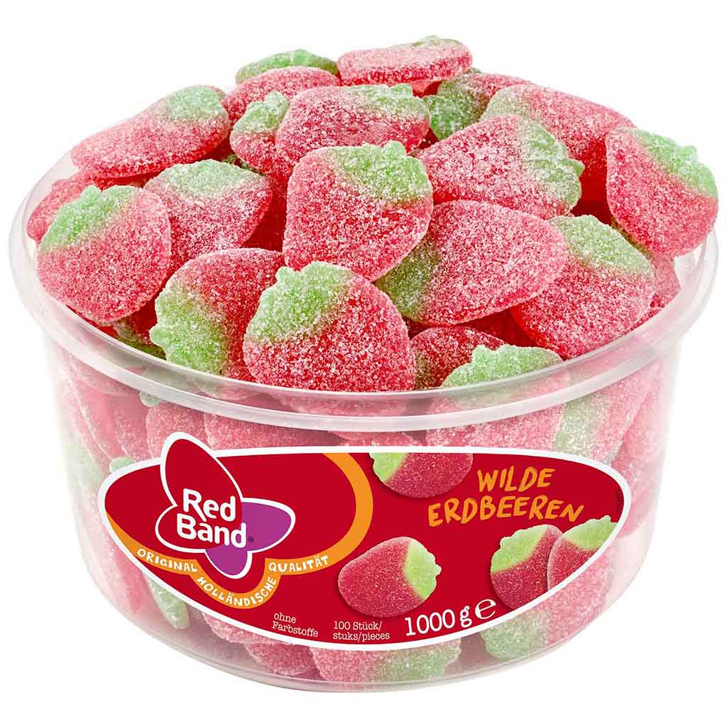 Red Band Fruchtgummi Wilde Erdbeere 1000g MHD 17.02.27