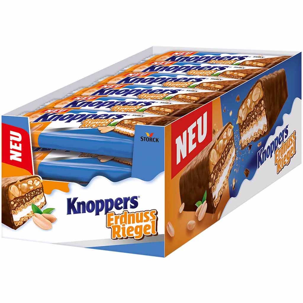 Knoppers Riegel Erdnuss 24x40g=960g MHD 02.02.26