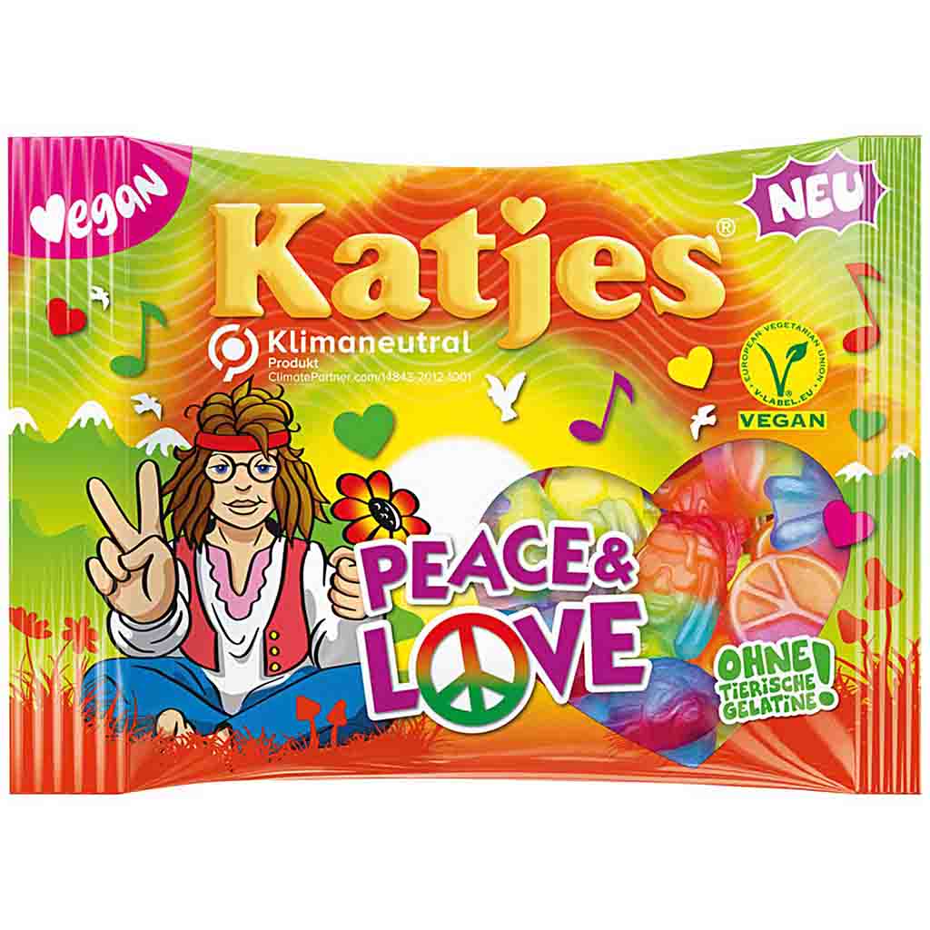 Katjes Fruchtgummi Peace & Love 175g MHD 30.08.26