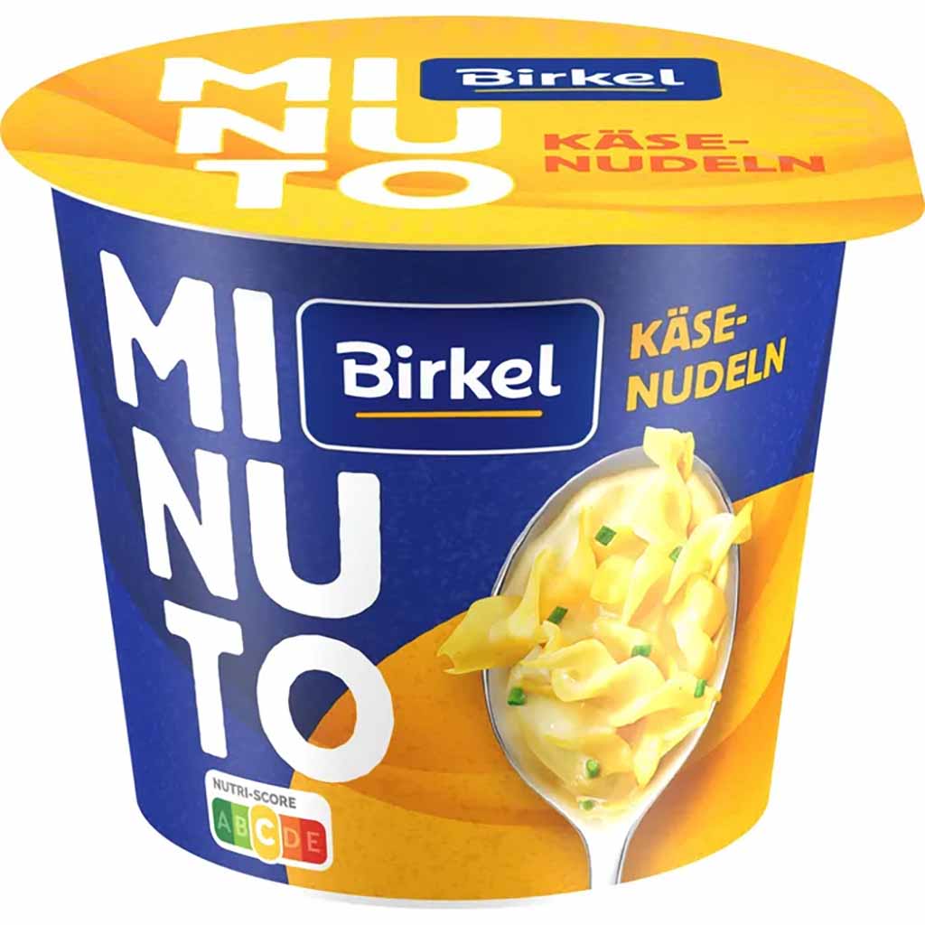 8x Birkel Fertiggericht Minuto, Schneller Happen Käse-Nudeln 8x70g = 560g GTIN 4002676629000 + 4002676628201
