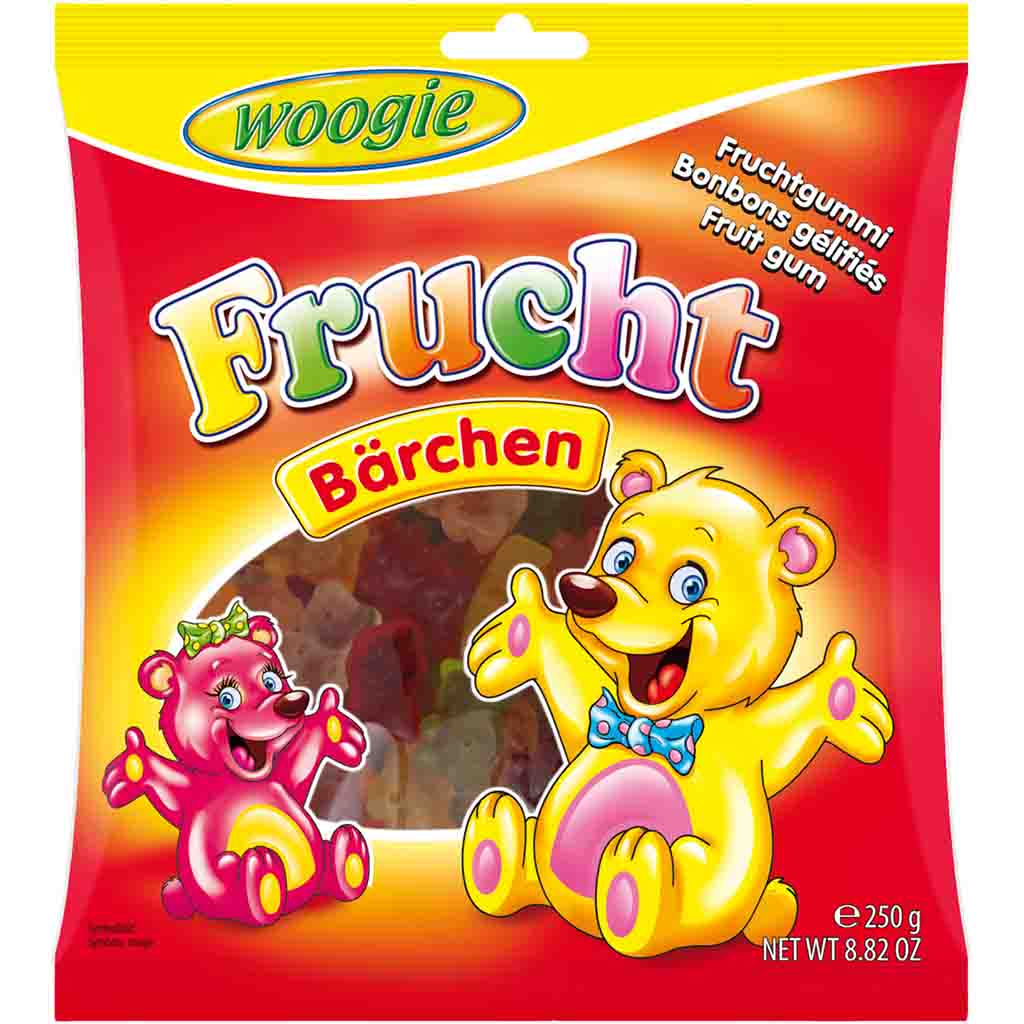 Woogie Fruchtgummi Frucht Bärchen 250g MHD 06.11.26