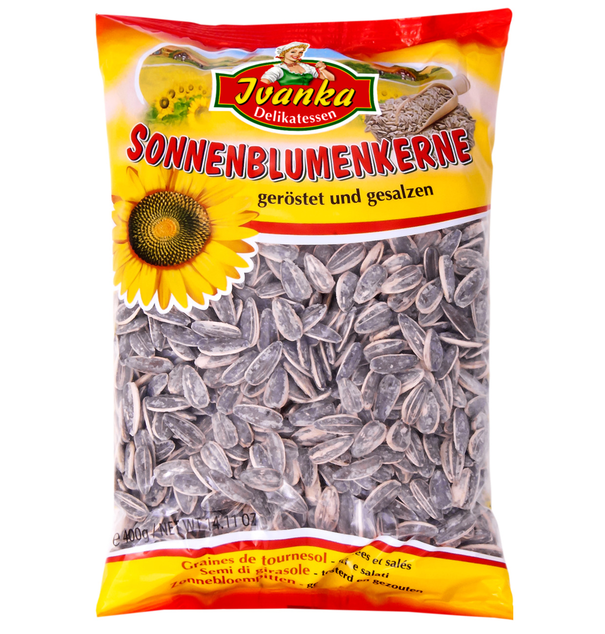 Ivanka Sonnenblumenkerne – geröstet und gesalzen 400g MHD 28.07.26