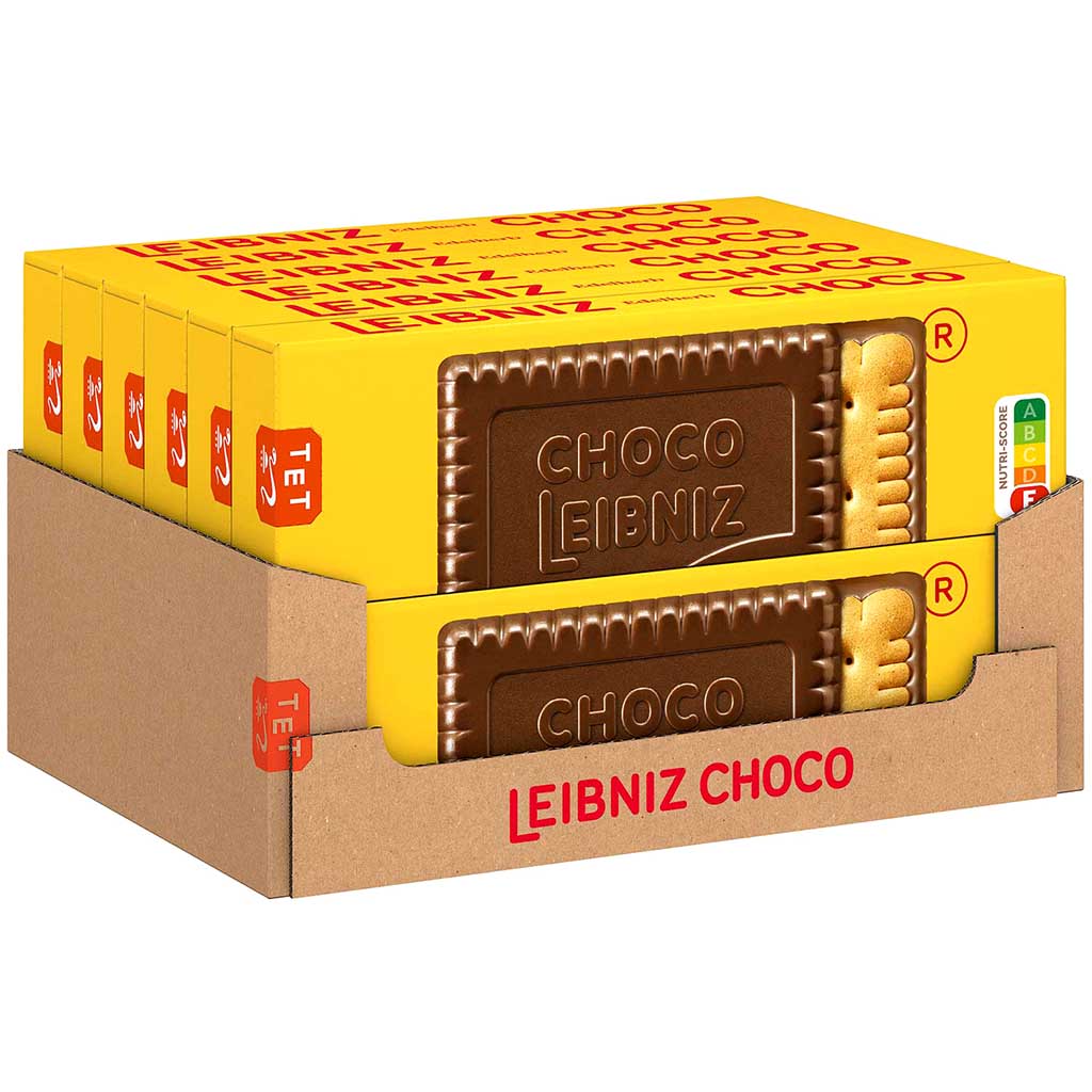 Leibniz Choco Edelherb Kekse 125g 12er Karton