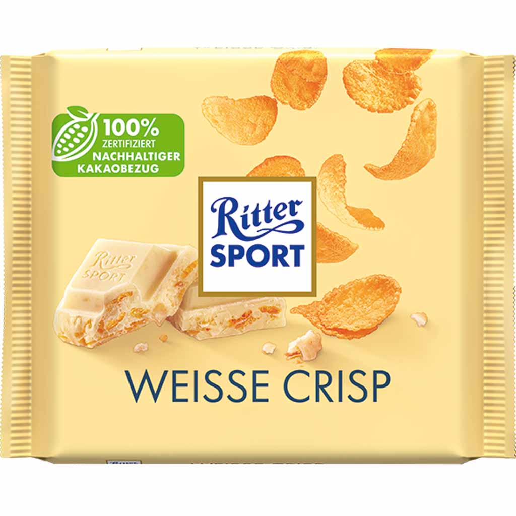 Ritter Sport Tafelschokolade Weisse Crisp 100g MHD 10.11.26