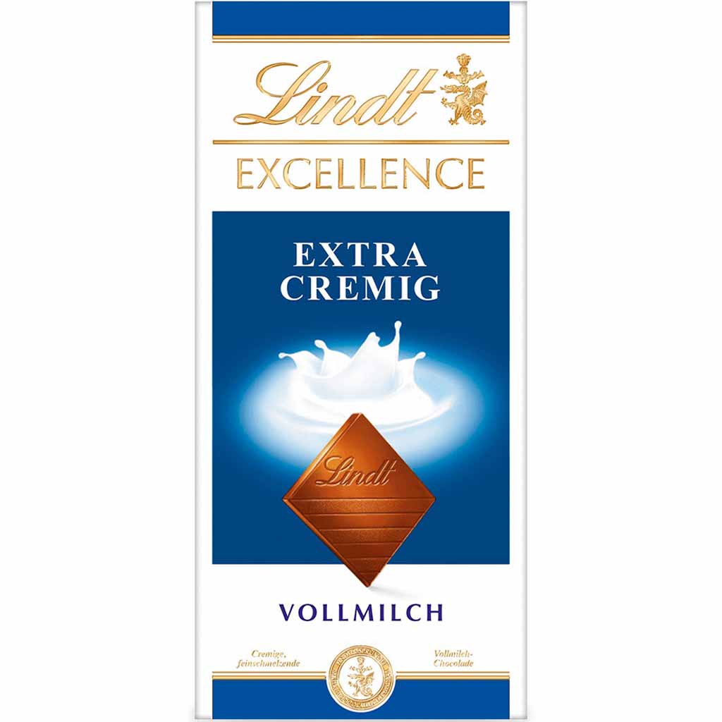 Lindt EXCELLENCE Vollmilch extra cremig 100g MHD 30.05.26